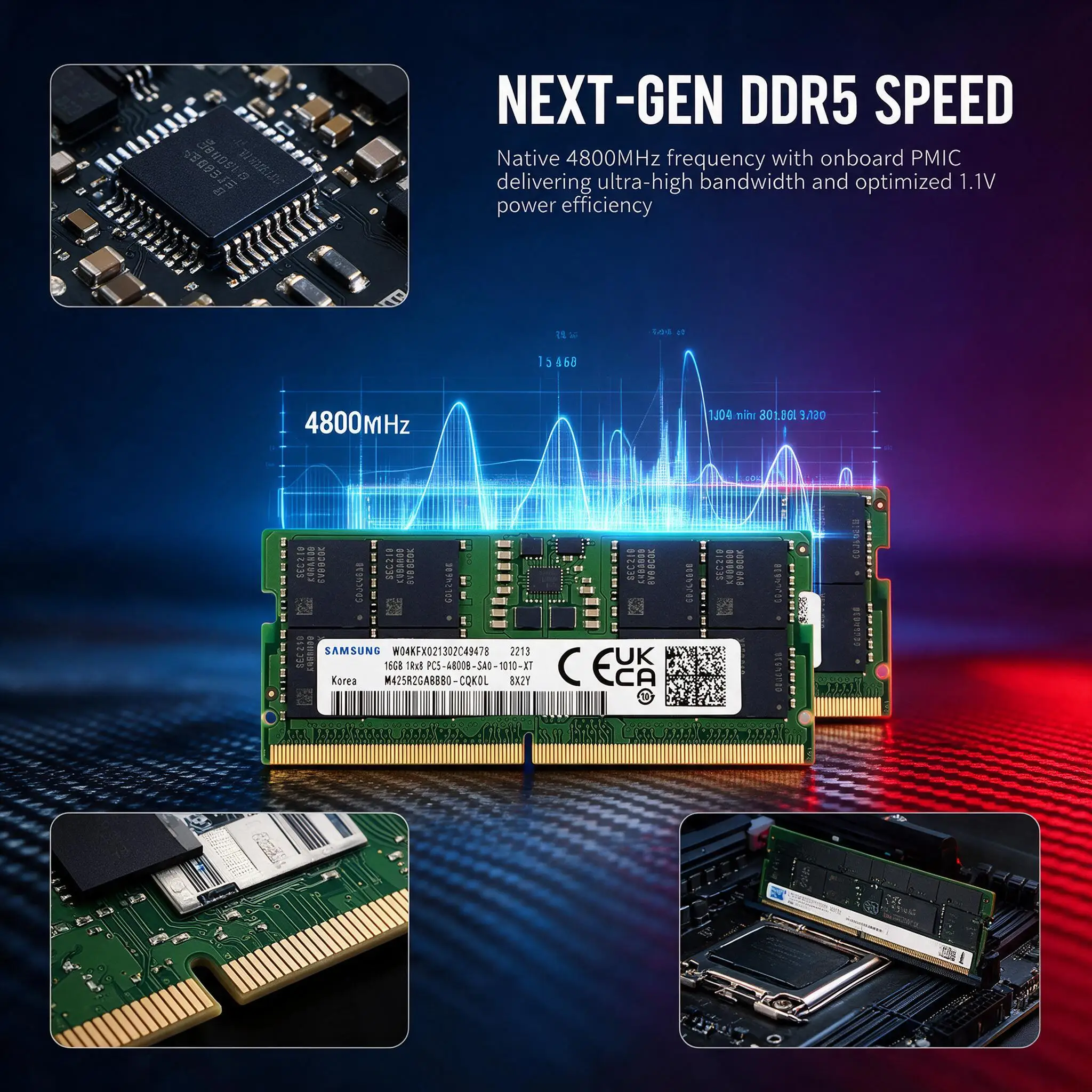 SAMSUNG DDR5 SODIMM RAM 8GB 8G – Ddr5 Laptop Ram Bewertung und Preis