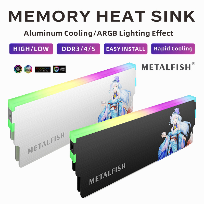 METALFISH DRAM Kühlkörper 5V-3 – Ddr5 Rgb Ram Bewertung und Preis